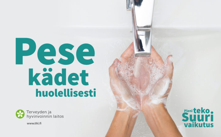 Pese kädet huolellisesti